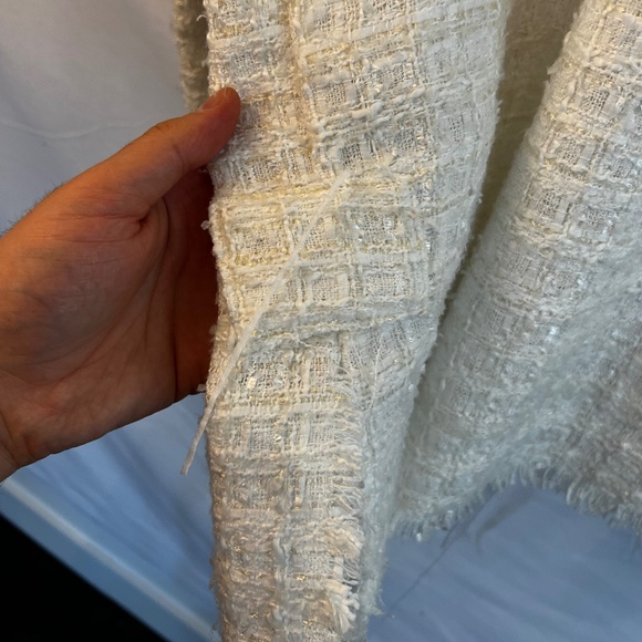 MNML Clothing - EUC Oversized XXL White Tweed Flannel - Faith Connexion/Balmain! - Picture 11 of 16